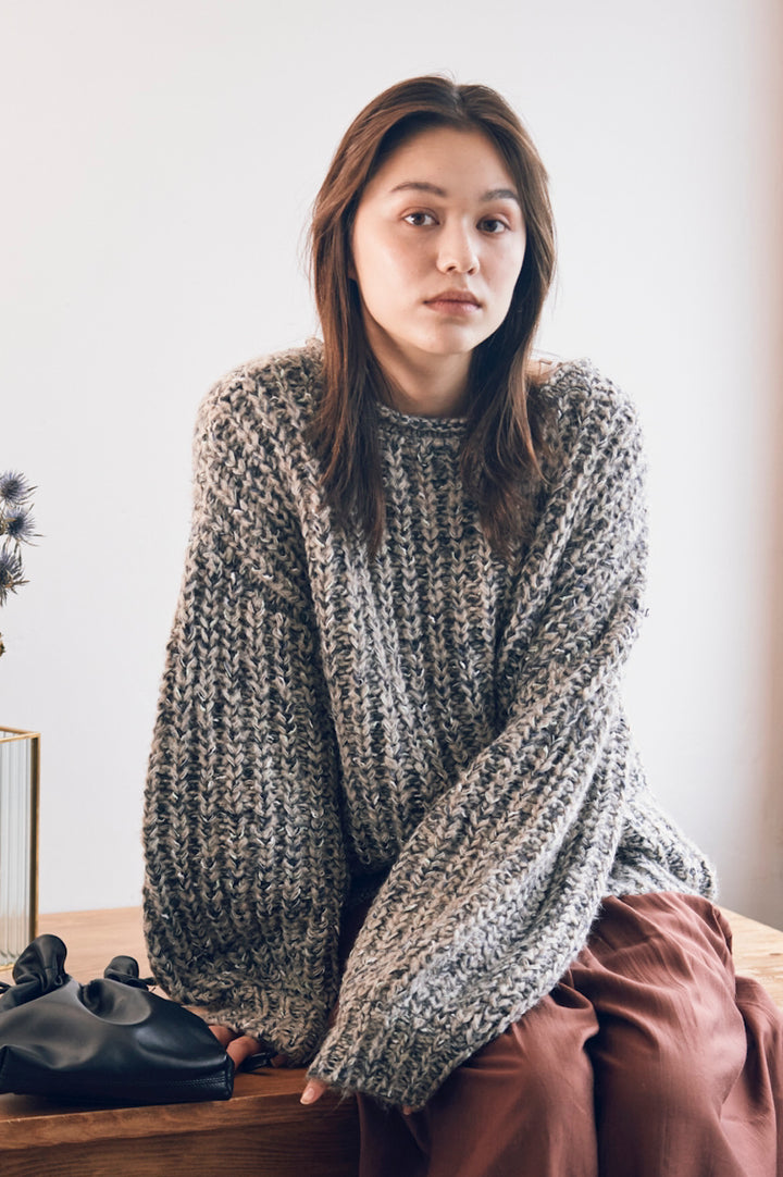 ゆっきぃヘルシーニットキャミ、シンプル タイト ニットスカート .M 2点 forksy.（フォルクシー）の「【forksy.】〈2点セット〉透かし